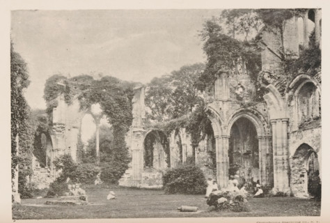 Ruins of Velton Abbey, View of the ruins of Velton Abbey, page, photomechanical print,