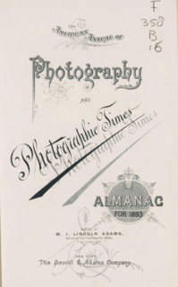 The American annual of photography and photographic times almanac for, book, annotation: '95580,
