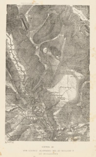 Reduction of a section of the ordnance survey map of Wales, Section of a map of Wales, page,