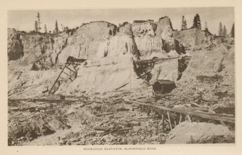 Hydraulic Elevator, Bloomfield Mine, View of a hydraulic elevator in the Bloomfield Mine,
