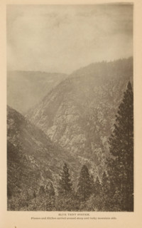 Blue Tent System, View of the Blue Tent mining settlement near Nevada, California, page,