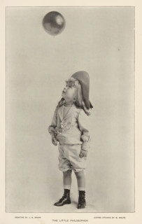 The little philosopher, page, photomechanical print, photographer: JA Brush, cliché maker: M.