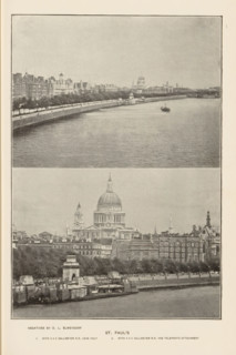St. Paul's, page, photomechanical print, photographer: Dwight Lathrop Elmendorf, London, cliché
