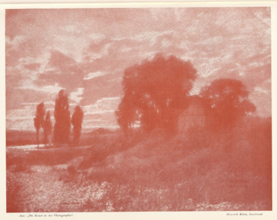 Aus: 'Die Kunst in der Photographie', Reproduction of a painting of a landscape, reproduction,
