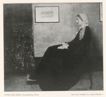 Bildnis meiner Mutter' (Luxembourg, Paris), Reproduction of Whistler's Mother by James Abbott