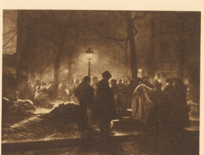 View of a market in Brussels, Sonnabendmarkt in Brüssel, page, photomechanical print, photographer: