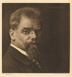 Portrait: Max Klinger, Portrait of Max Klinger, page, photomechanical print, photographer: Nicola