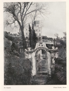 Bei Rapallo, View of a villa on a hill, near the town of Rapallo, page, photomechanical print,