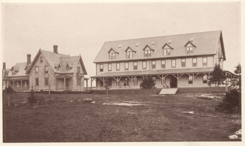 View of Samoset House on Mouse Island, Maine, Samoset House, Mouse Island, page, photomechanical