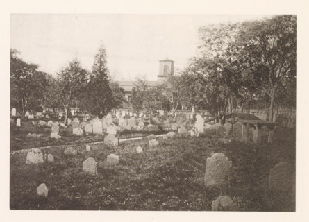 Cemetery of Christ Church in Cambridge, page, photomechanical print, photographer: William James