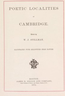 Poetical localities of Cambridge, book, inscription: '12 heliotypes Eng.', photographer: William