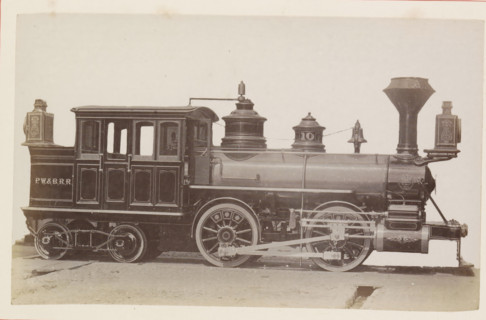 American steam locomotive, photograph, page, United States of America, c. 1871 - in or before 1881,