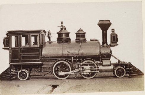 American steam locomotive, photograph, page, United States of America, c. 1871 - in or before 1881,