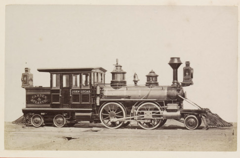 American steam locomotive, photograph, page, United States of America, c. 1871 - in or before 1881,