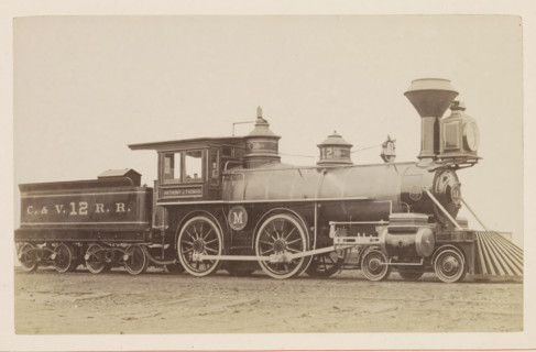 American passenger and freight steam locomotive, photograph, page, United States of America, c.