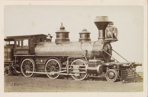 American freight steam locomotive, photograph, page, number: '844', United States of America, c.