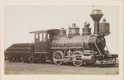 American steam locomotive, photograph, page, United States of America, c. 1871 - in or before 1881,