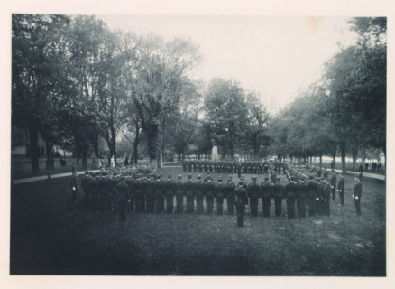 General muster, photograph, page, photographer: Edward H. Hart, United States Naval Academy, cliché