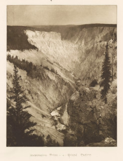 Inspiration point - Grand Cañon, page, photomechanical print, photographer: Frank Jay Haynes,