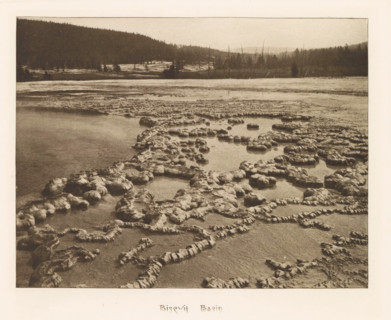 Biscuit Basin, page, photomechanical print, photographer: Frank Jay Haynes, Yellowstone National