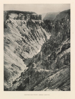 Inspiration point, Grand Canyon, page, photomechanical print, photographer: Frank Jay Haynes,