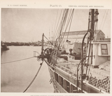 View of the Sigsbee sounding machine at the George S. Blake, page, photomechanical print,