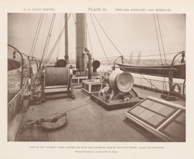 View of the deck of the George S. Blake, page, photomechanical print, name: 'Heliotype Printing Co