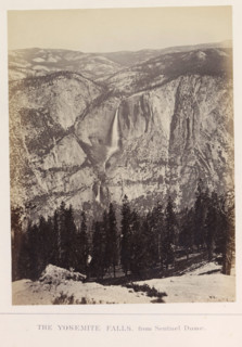 The Yosemite Falls, from Sentinel Dome, photograph, page, number: 'XI.', photographer: Carleton E.