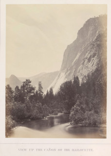 View of the Illilouette in the Yosemite Valley, View up the Cañon of the Illilouette, photograph,