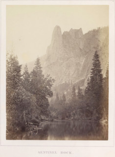 Sentinel Rock, View of Sentinel Rock in Yosemite Valley, photograph, page, number: 'IX.',