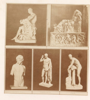 Five casts of ancient sculptures including the sleeping Ariadne from the Vatican Museums,