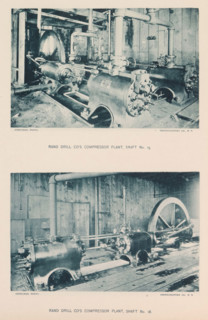 Rand Drill co's compressor plant, shaft no. 15, shaft no. 18, page, photomechanical print,