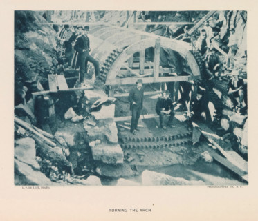 Turning the arch, page, photomechanical print, photographer: Hall & Son, George P., New York,