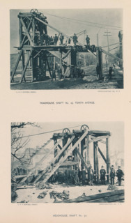 Headhouse, Shaft No. 29 Tenth Avenue, Shaft No. 30, page, photomechanical print, photographer: CVV