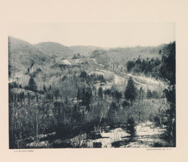 Site of proposed Quaker Bridge Dam and reservoir, page, photomechanical print, photographer: P. de