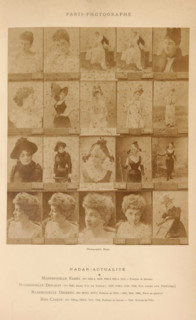 Twenty portraits of Emma Eames, Jeanne Demarsy, Francine Decroza and another actress, photograph,