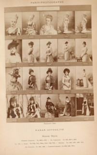 Twenty portraits of Gabrielle Réjane in theater costumes, photograph, page, number: '2828, 3619 b