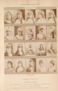 Twenty portraits of Marie Lantelme, Mademoiselle Lantelme, photograph, page, number: '4465, 4463.',