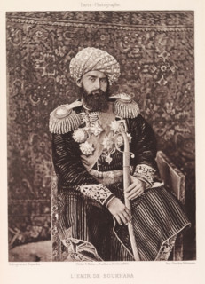 l'Emir de Bukhara, Portrait of the Emir of Bukhara, page, photomechanical print, photographer: Paul