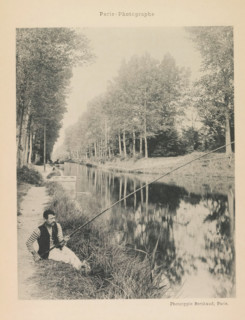Aulnay-Les-Bois, Fisherman in Aulnay-sous-Bois, page, photomechanical print, photographer: