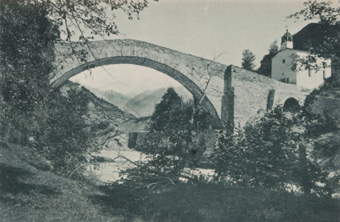Pont de Neubrücke - Vallée de la Viège, View of the bridge of Neubrück, page, photomechanical