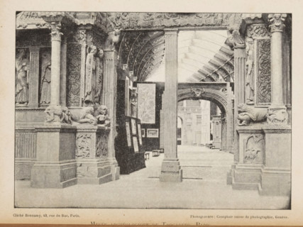 Musée archeologique du trocadéro, Paris, View of an entrance to a room of the Musée archeologique