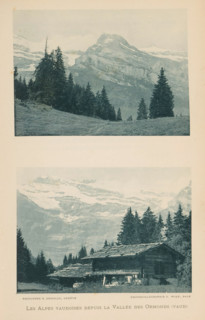 View of the Alps in Vaud, Switzerland, Les Alpes vaudoises depuis la Vallée des Ormonds (vaud),