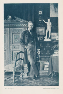 Portrait of an unknown man, page, photomechanical print, monogram: 'C. Cie', photographer: Francis