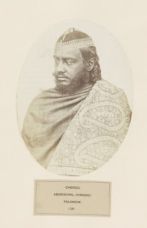Portrait of an unknown man from the Chero community from Palamu in Jharkhand, India, photograph,