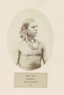 Portrait of an unknown man from the Kurukh community of Chota Nagpur in eastern India, photograph,