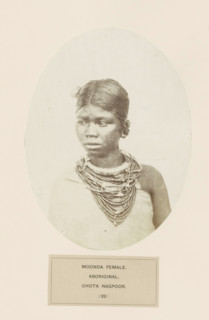 Portrait of an unknown woman from the Munda tribe of Chota Nagpur in eastern India, photograph,