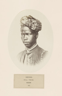 Portrait of an unknown man from the Ahom community of Assam, photograph, page, The larger ethnic