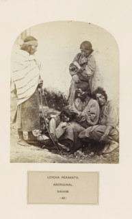 Five unknown men on the street from the Lepcha community of Sikkim, photograph, page, number: '