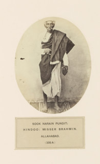 Portrait of Sook Narain, a high priest from Prayagraj, Uttar Pradesh, India, photograph, page,